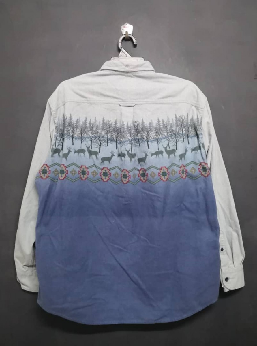 Cabelas - Cabela's Deerskin Soft Chamois Printed Shirt - 2