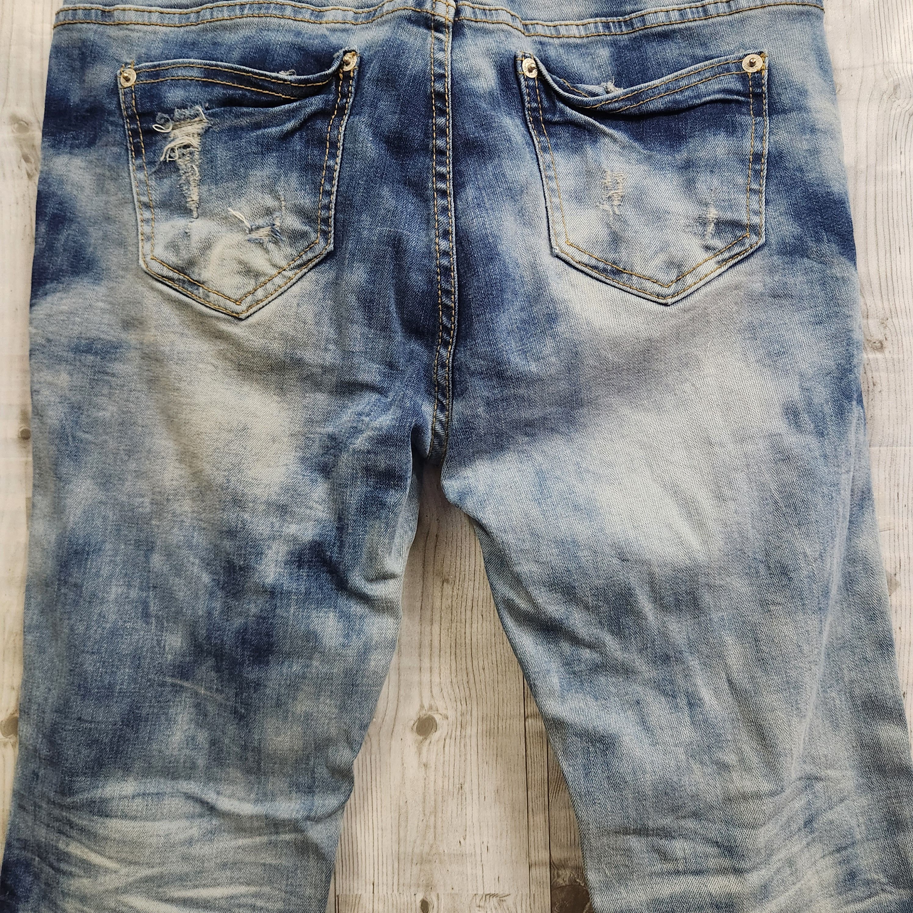 Tony Distressed Denim Japan Acid Washed Jeans - 8