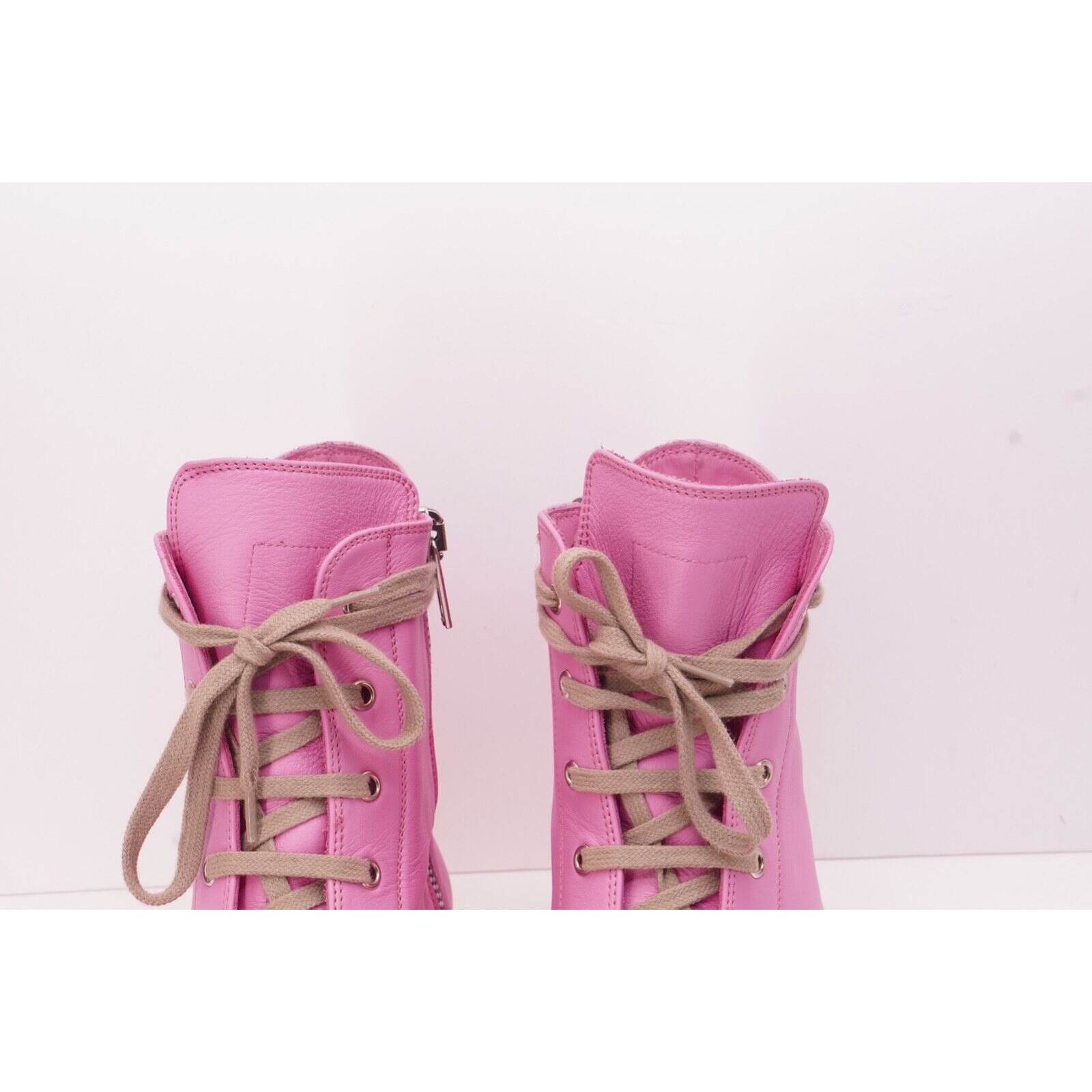 Ramones Pink High Top Sneaker Pink SS21 Side Zipper - 10