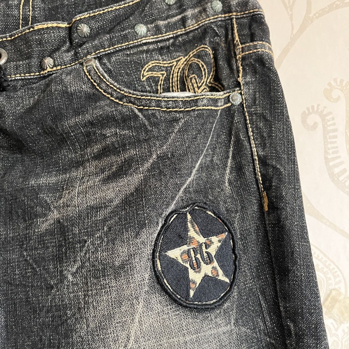 Buzz Rickson's - Rare Distressed Undercover Double Waist Buzz Spunky Jeans - 11