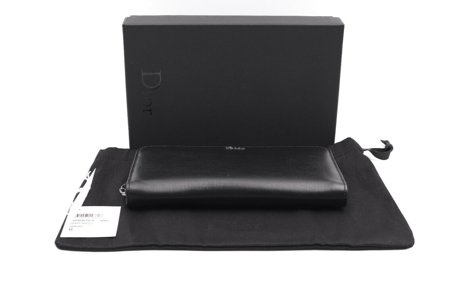 Dior Homme Black Leather Zip Wallet From 'SCUFF' Collection - 13