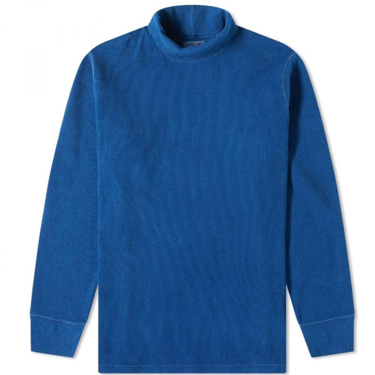 Long Sleeve Indigo Turtle Neck Tee - 1