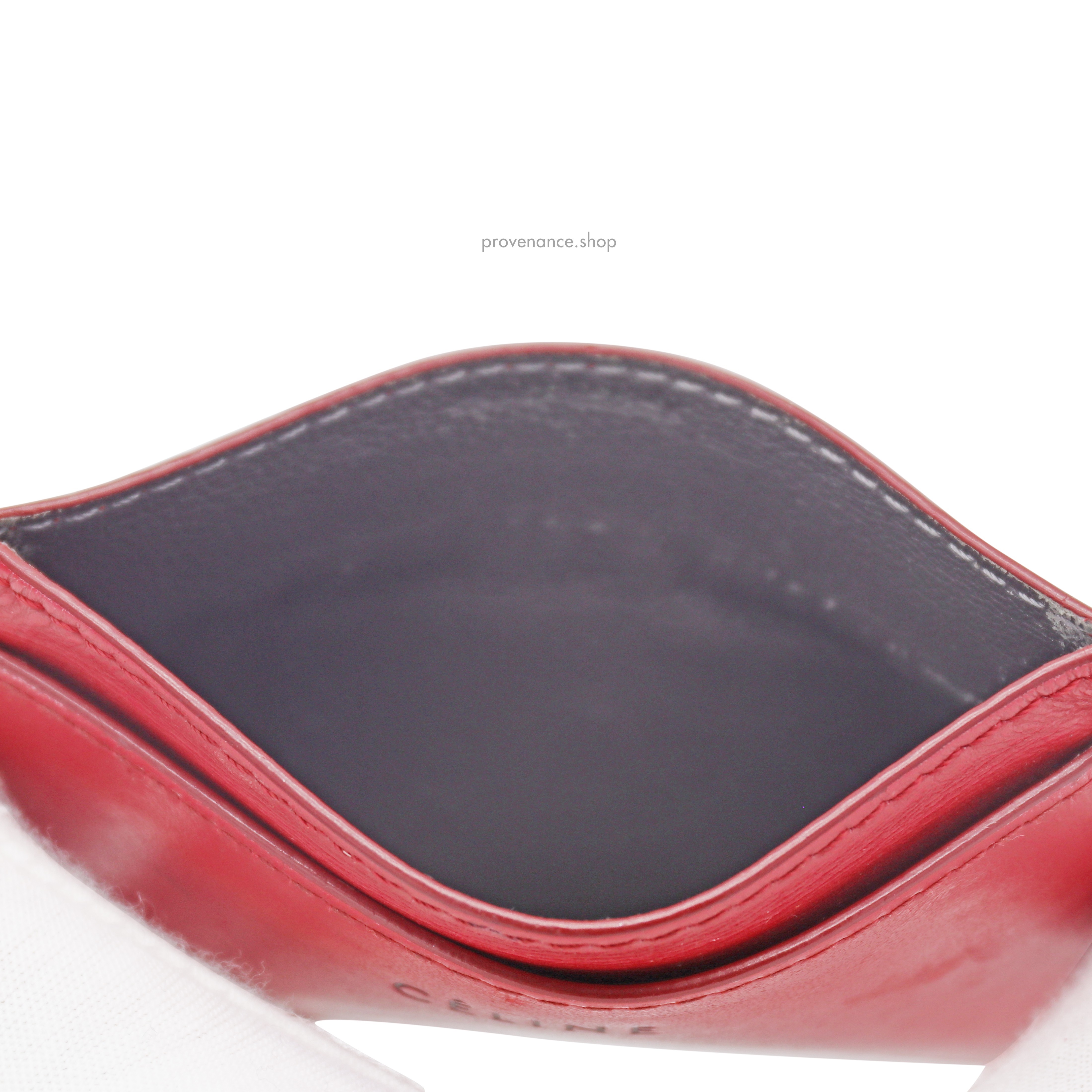 Celine Card Holder Wallet - Red Leather - 4
