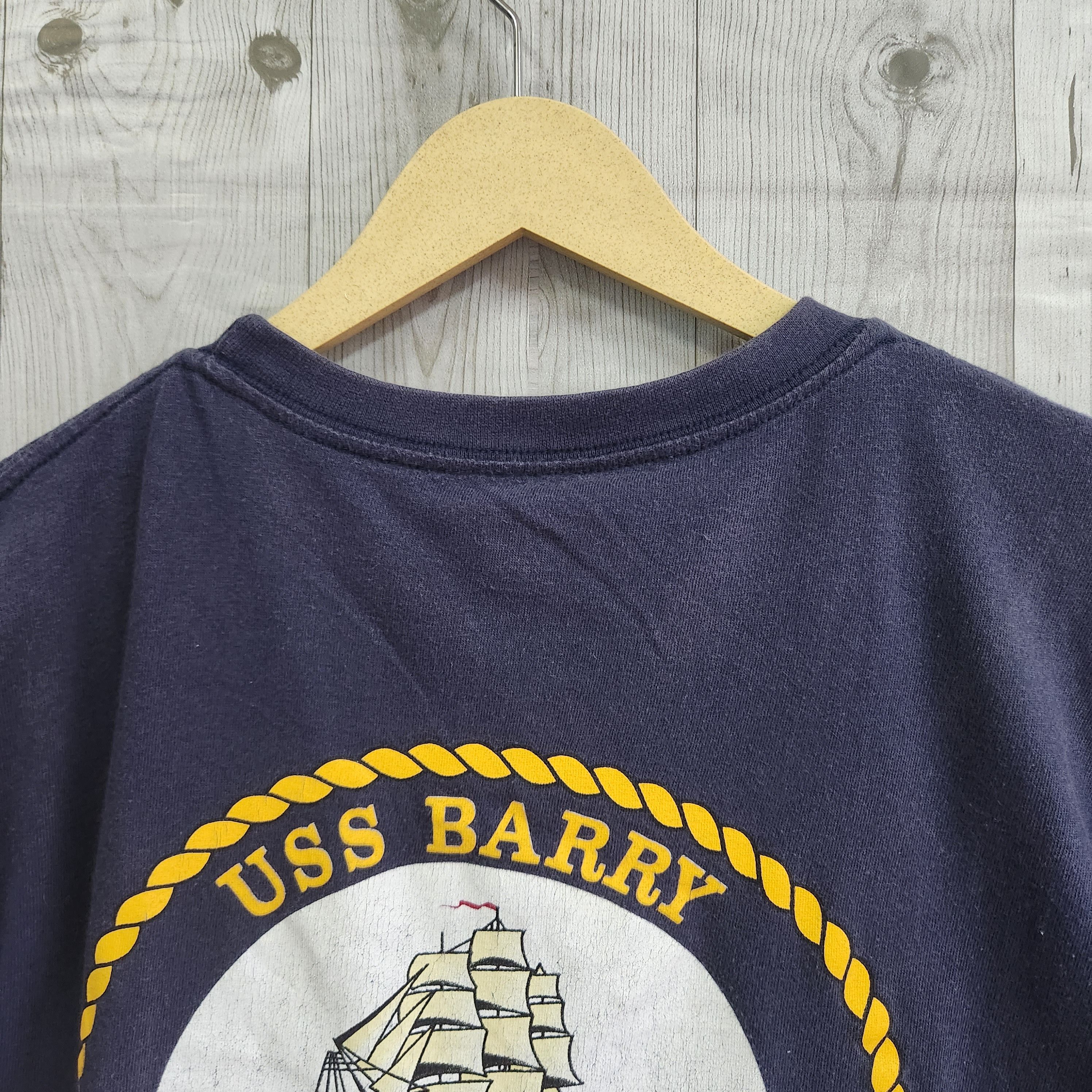 USS Barry DDG 52 Army Military Printed TShirt - 17