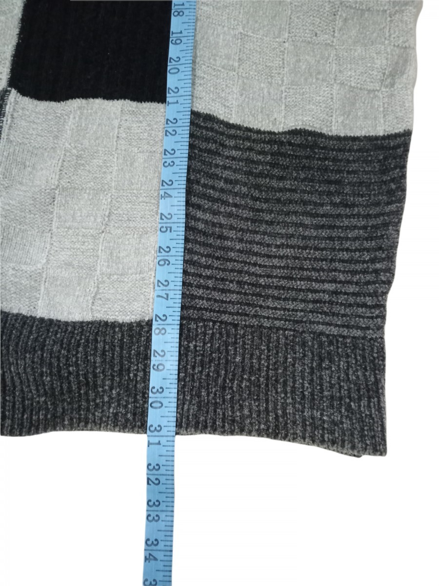 Golf Patchwork Knitwear Sweater Jacket - 12