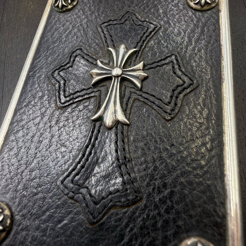 Chrome Hearts Chrome Hearts Cross Leather Cigarette Case