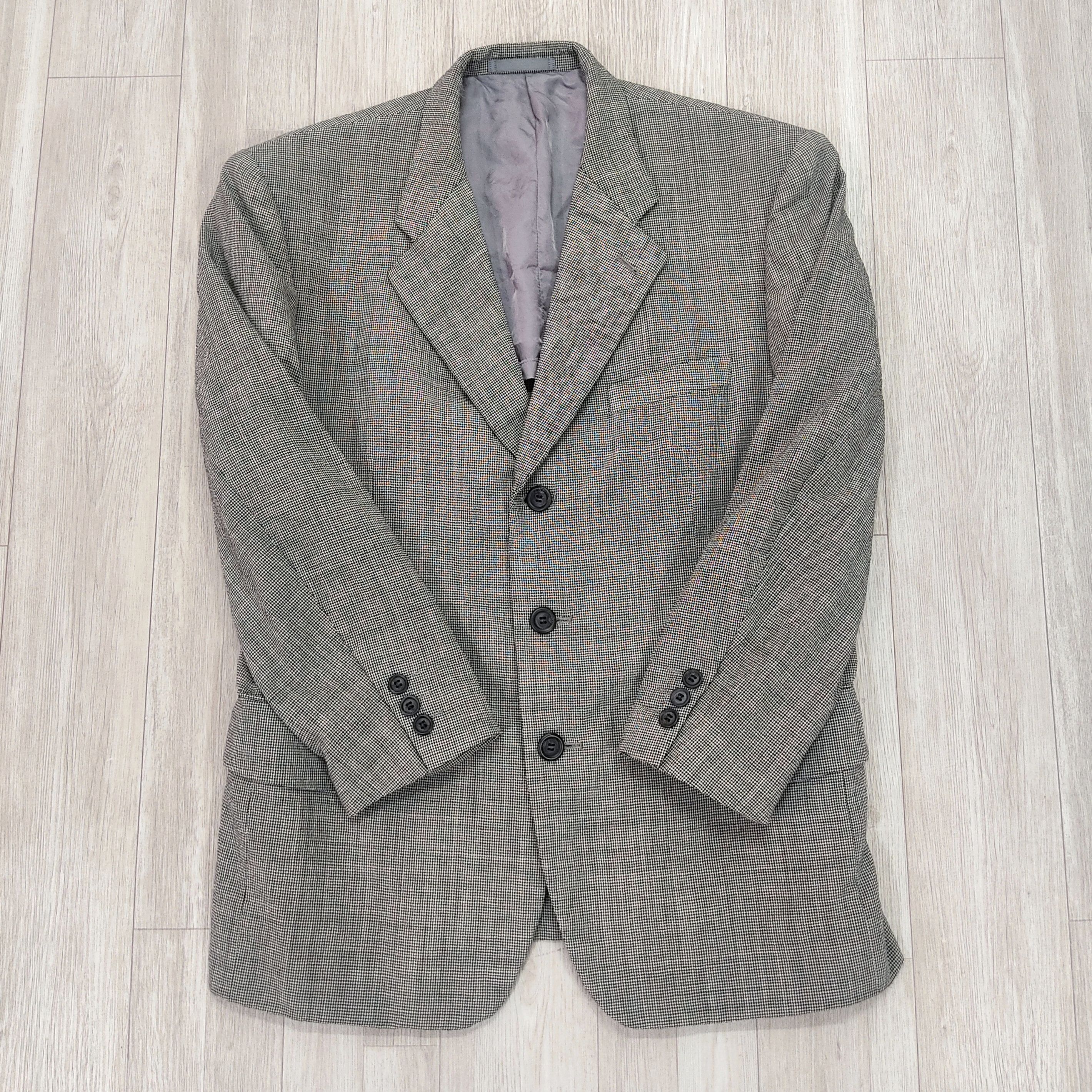 Vintage - IM MIYAKE Studio Design Checkered Wool Blazer Coat - 4