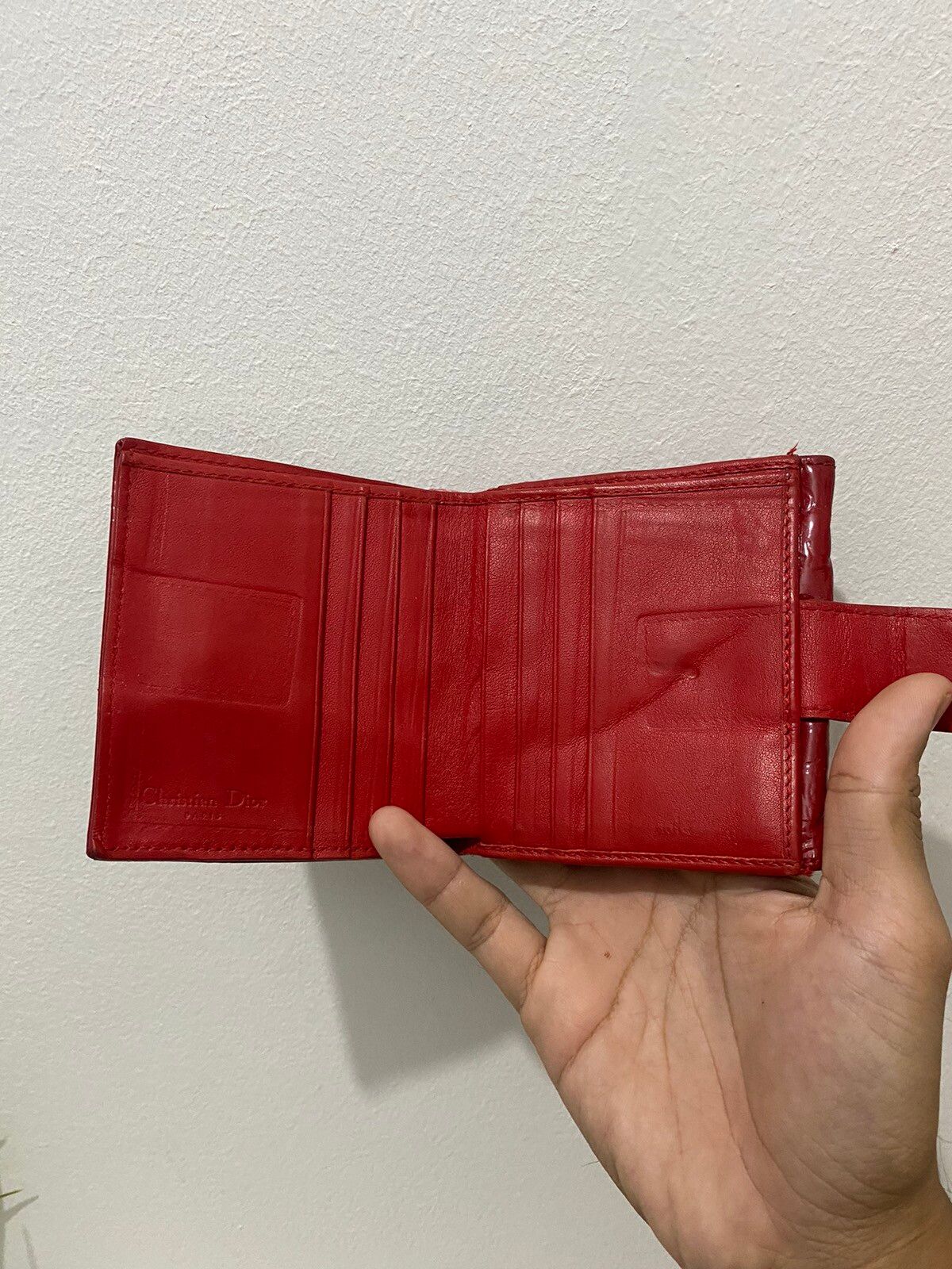 Christian Dior Monogram Patent Leather Small Bi-fold Wallet - 3