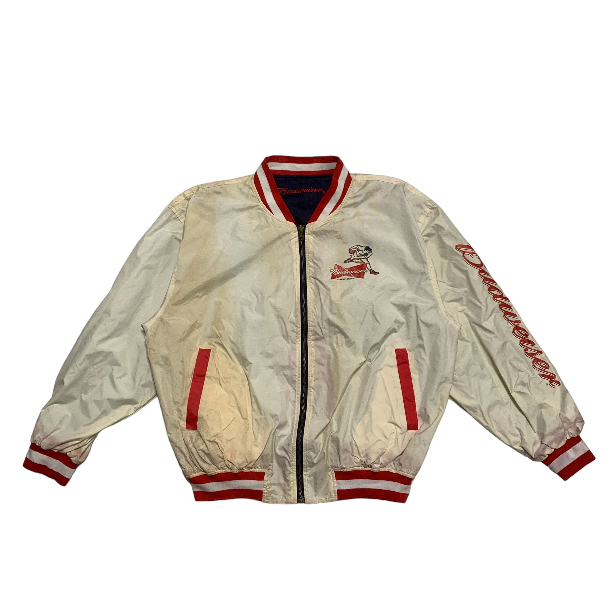 Vintage MLB Budweiser Baseball Reversible Jacket - 7