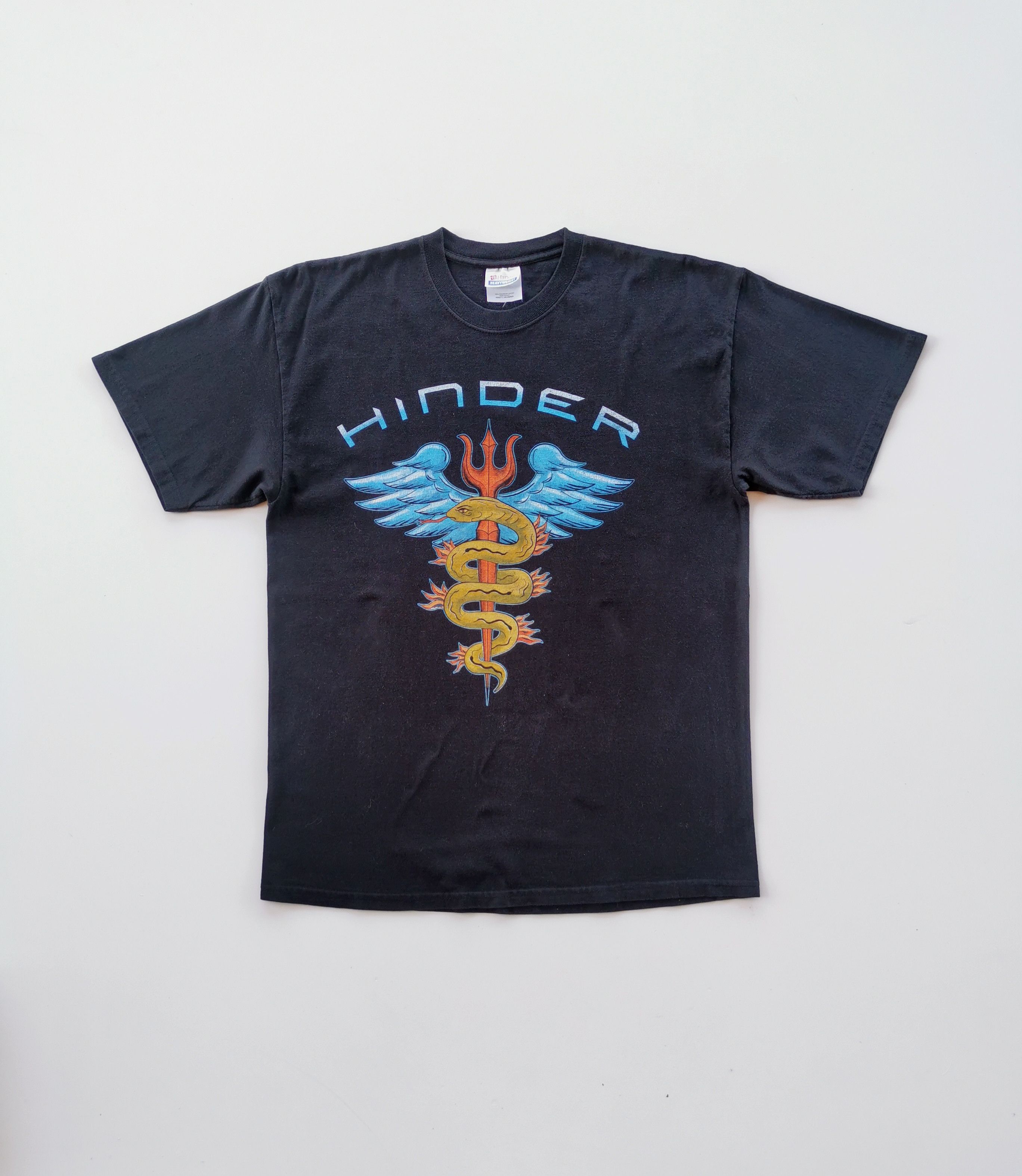 Vintage Hinder Rock Band Tshirt Lips Of Angel - 1