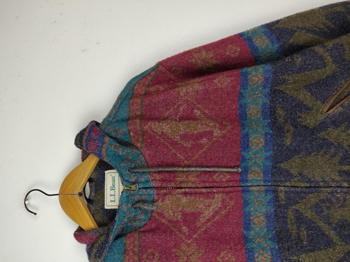 L.L. Bean - L. L. Bean Aztec Tribe Ski Hoodie Jacket - 5