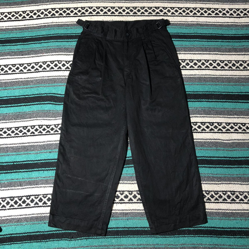 Margaret Howell Black Baggy Straight Trouser Pants - 1