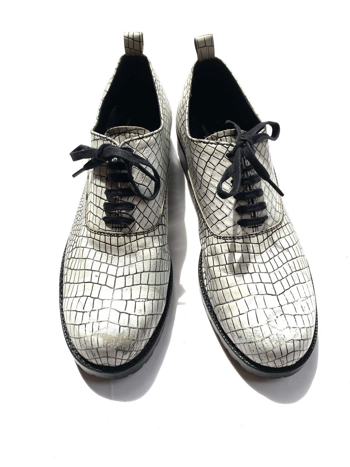 AW12 Runway Kipskin Embossed Croc Shoes - 3