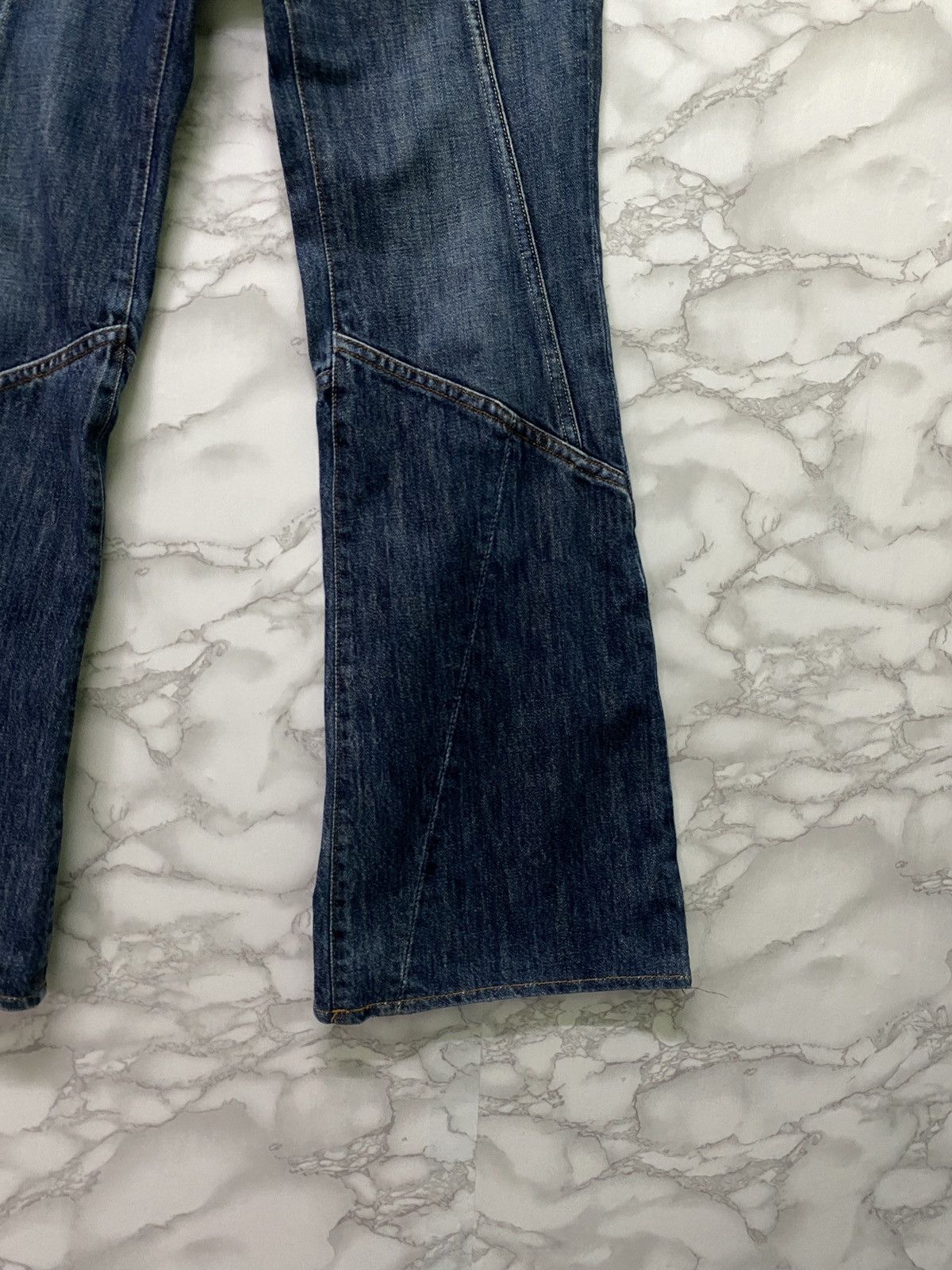 Vintage - DIESEL INDUSTRY Flared Reconstructed Low Rise Denim - 6