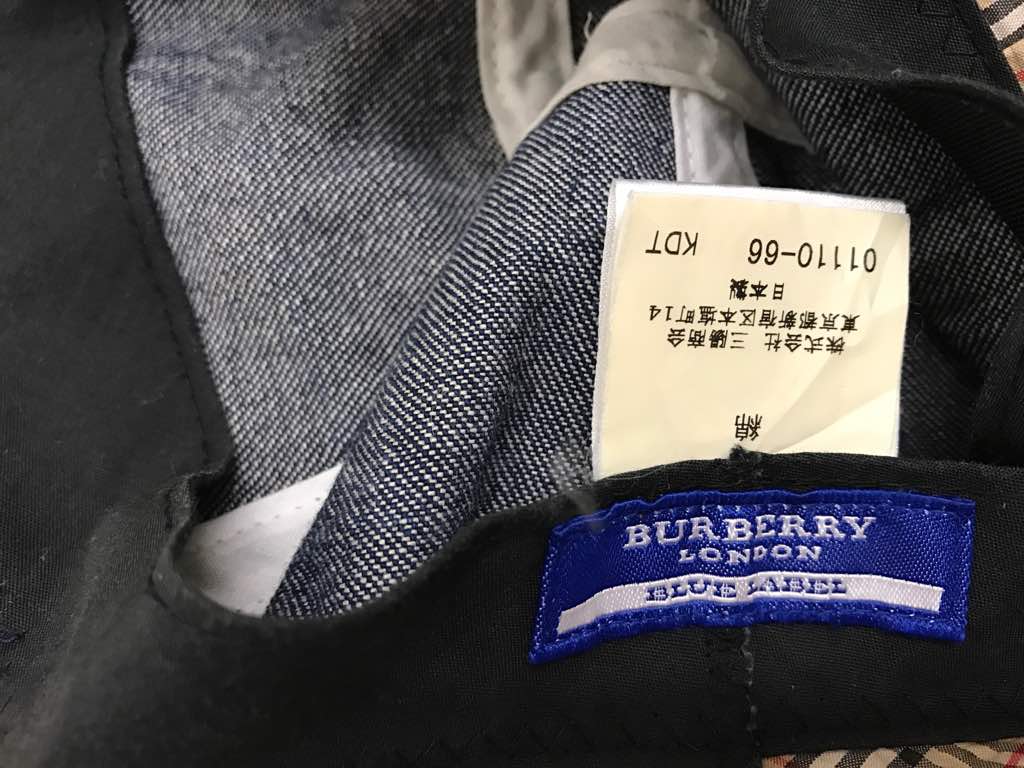 Burberry blue label hat denime design - 4