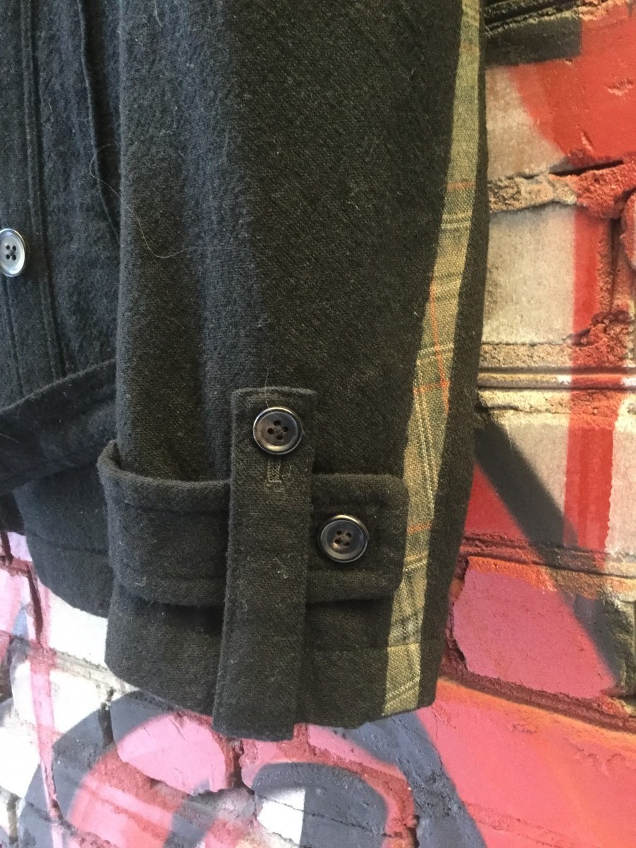 NEW ARCHIVE Y's asymmetric double breasted belted jacket - 4