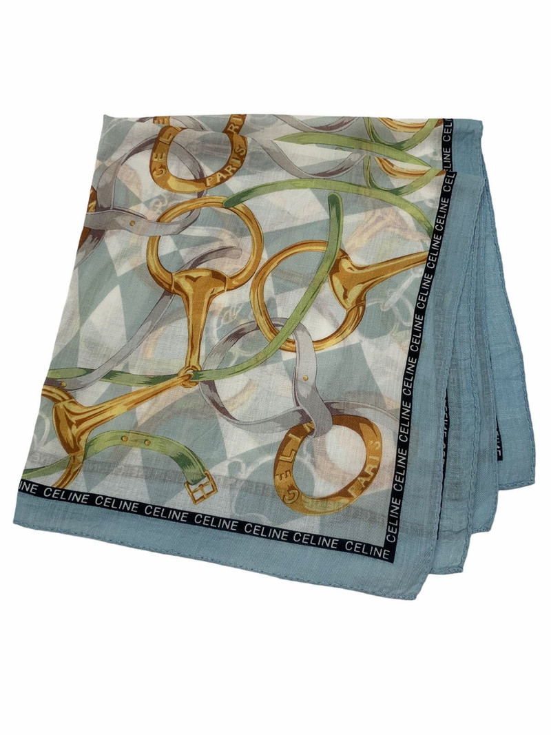 Vintage Celine Bandana Handkerchief Neckerchief Turban - 1