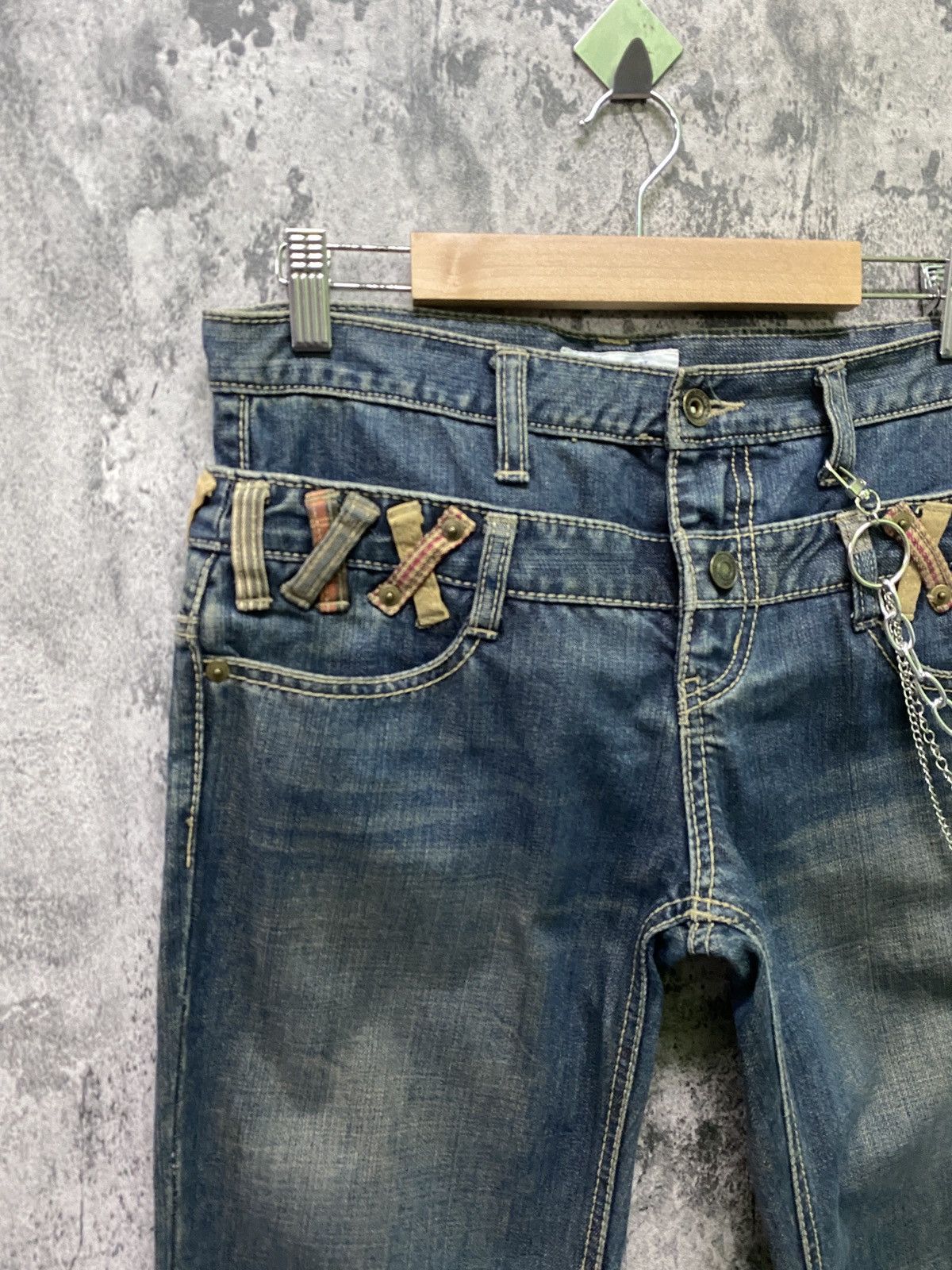 Japanese Brand - Vintage Double Waist J-Honey Junya Watanabe Style Denim - 4