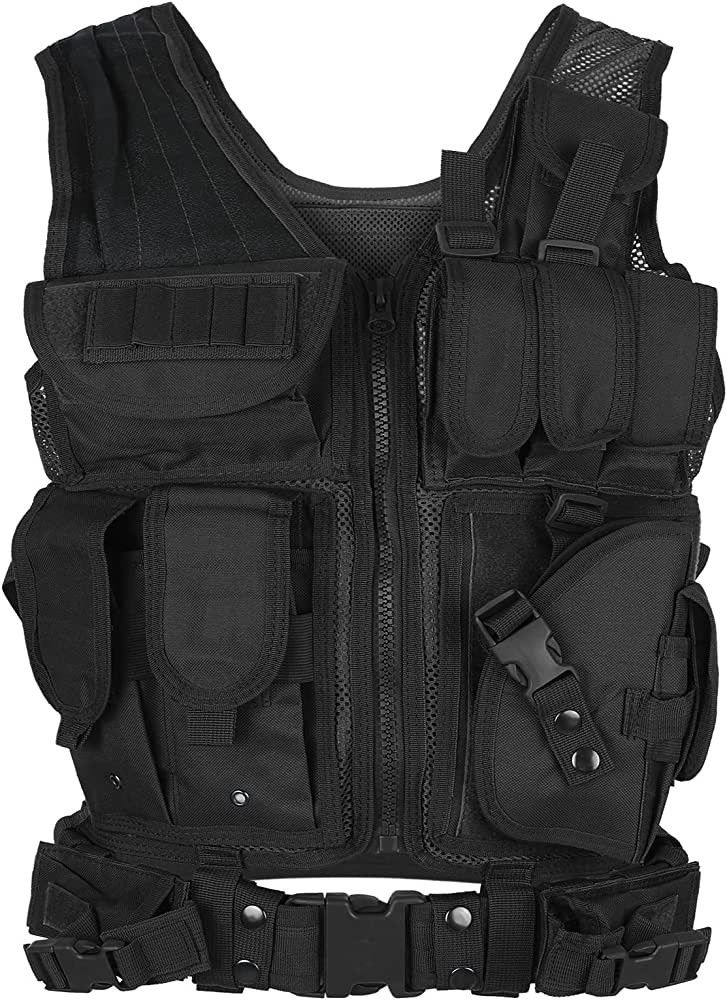 Military - Tactical Vest Adjustable Outdoor Training Vest - 1