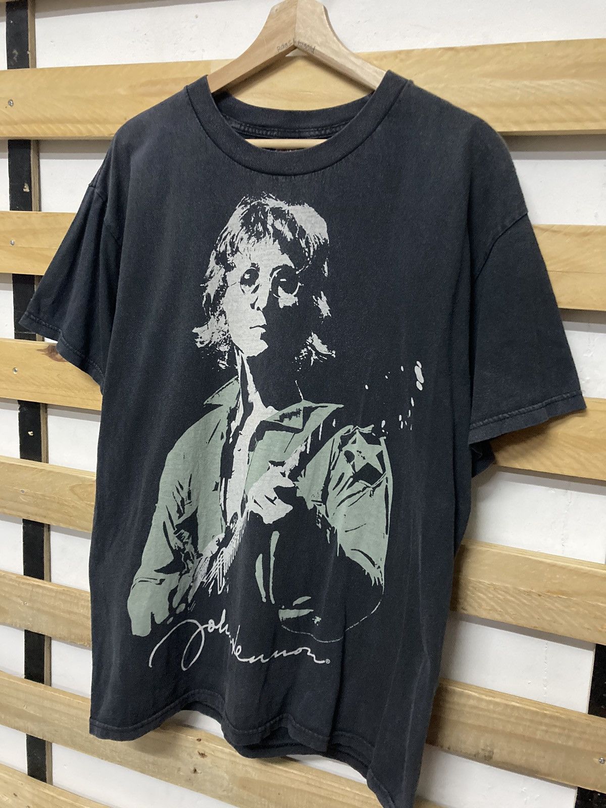 Vintage Y2k John Lennon Yoko Ono Tshirt - 3