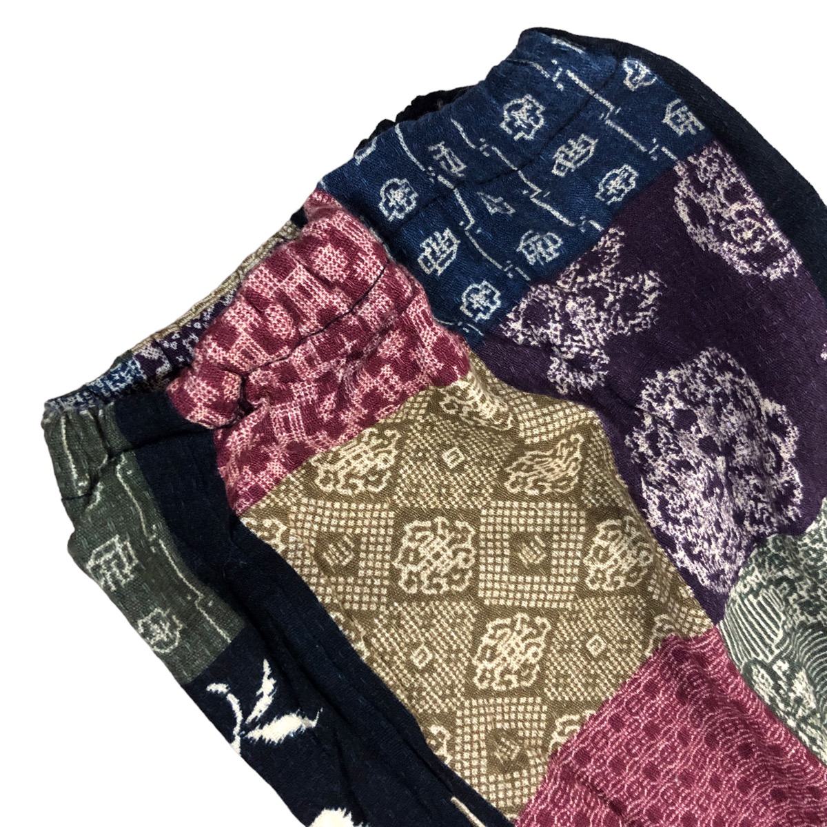 Japanese Brand - Japan unbranded patchwork design fleece pants - 2