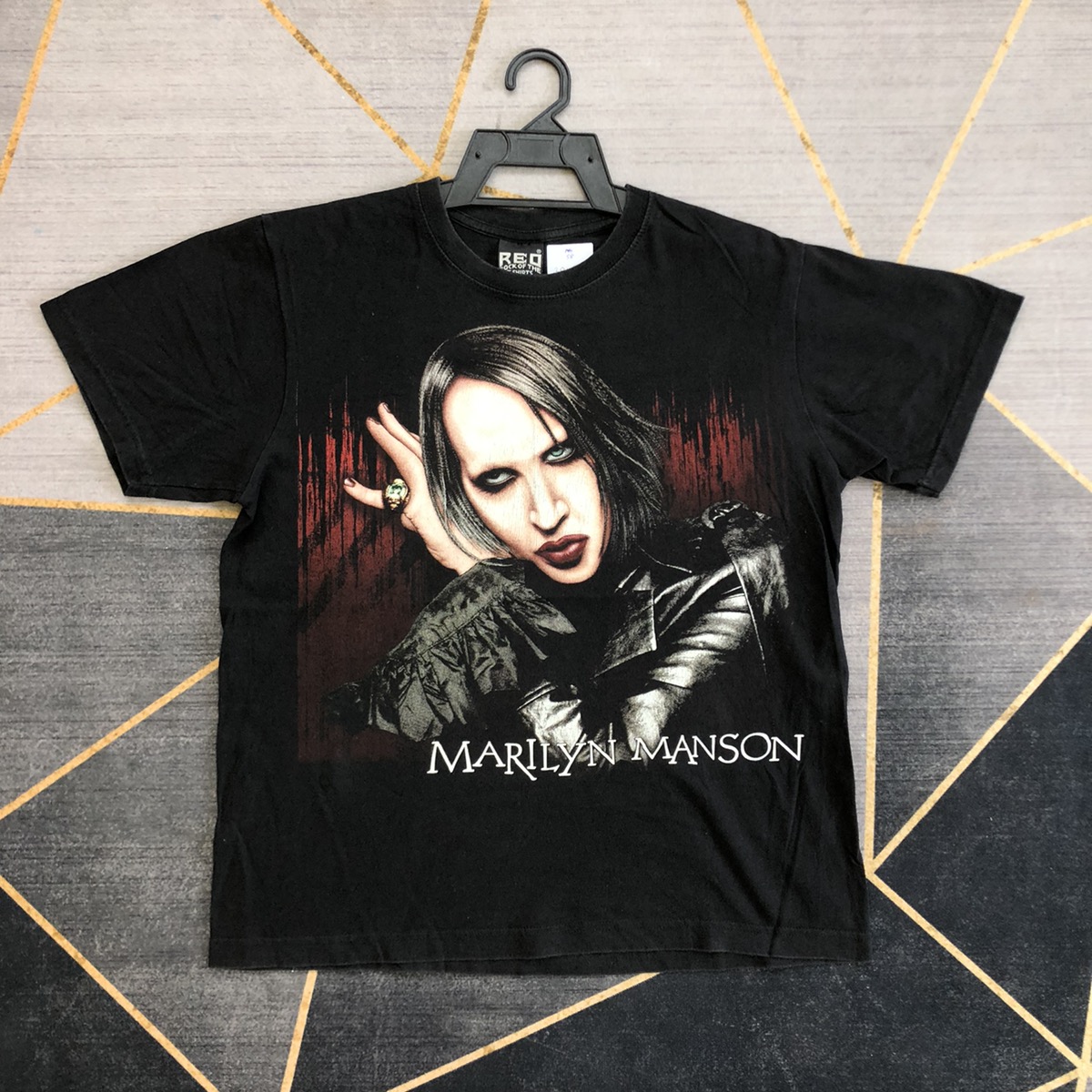 Vintage - Vintage Bootleg Marilyn Manson Band T Shirt Medium Size - 2
