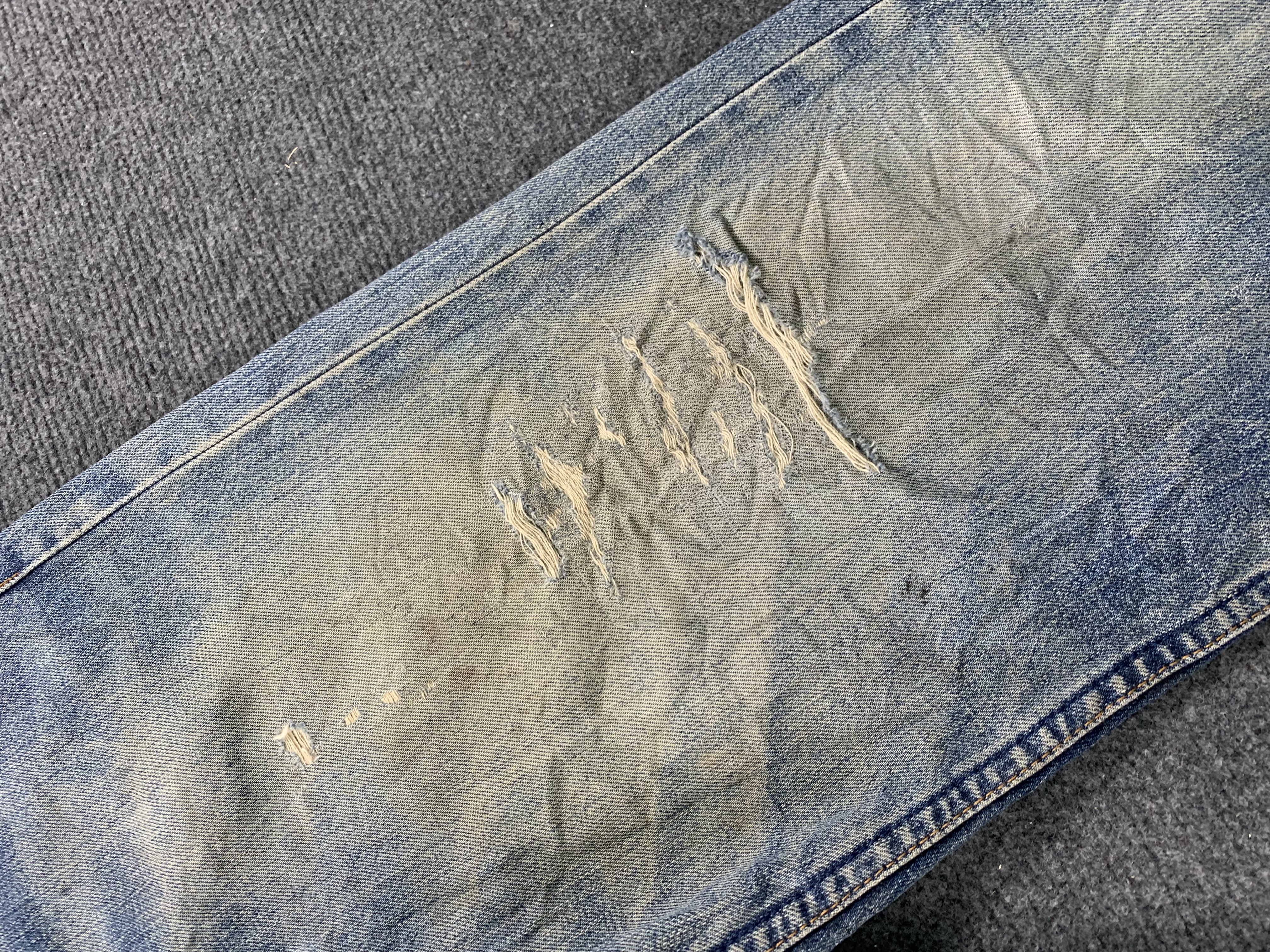 Vintage - Vintage 90s Levis 503 Selvedge Faded Blue Jeans - 8