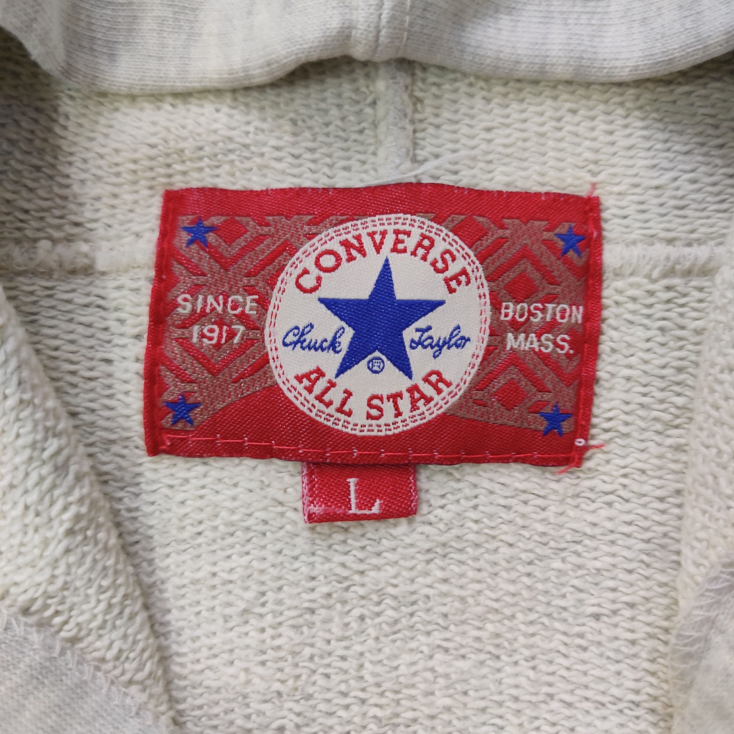 Vintage 90's Converse Hoodie Embroidery Spellout - 5
