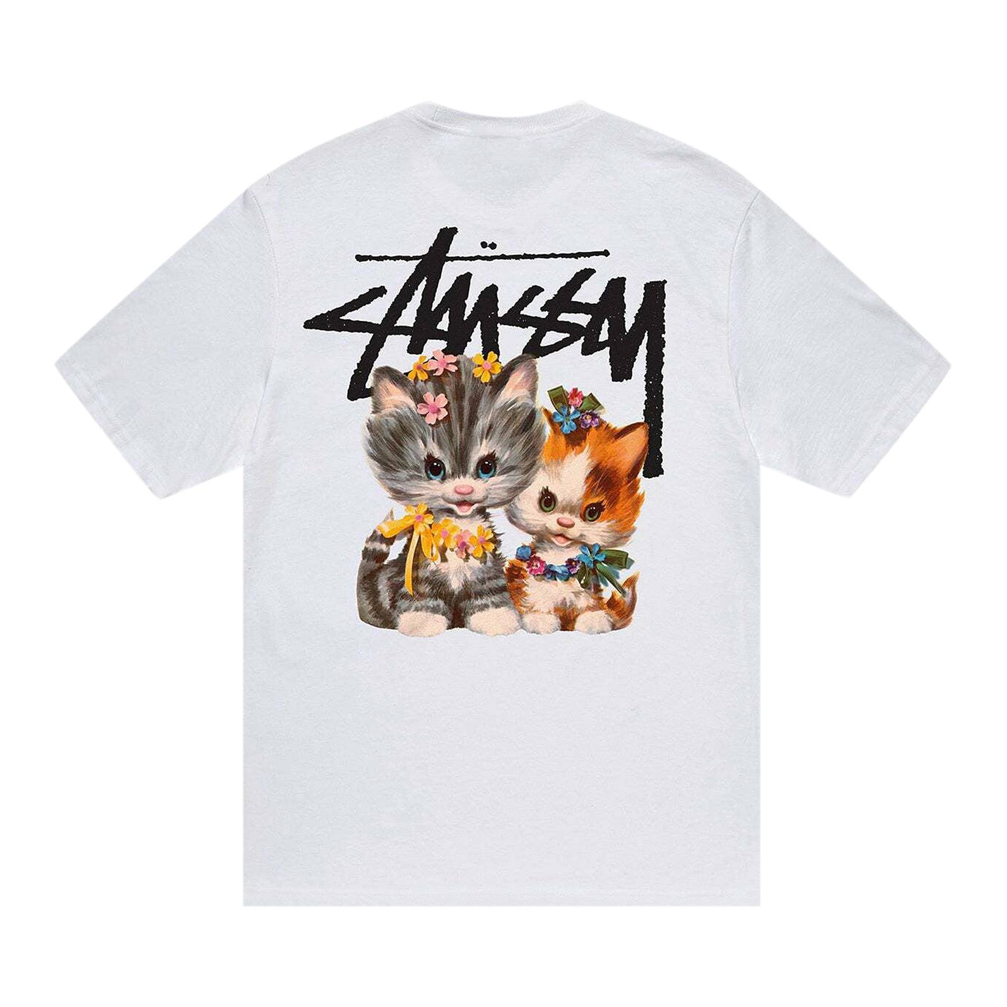 Stussy Kittens Tee 'White' - 1