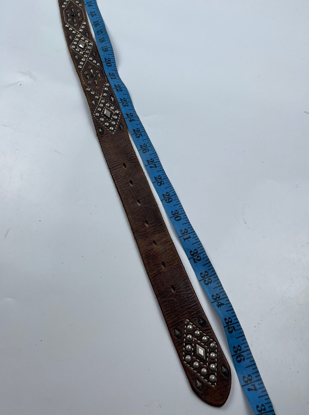 Genuine Leather - studded leather belt tc22 - 4