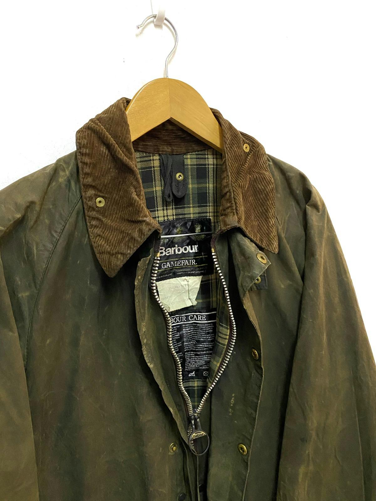 Barbour Gamefair Waxed Jacket Made in England - 8