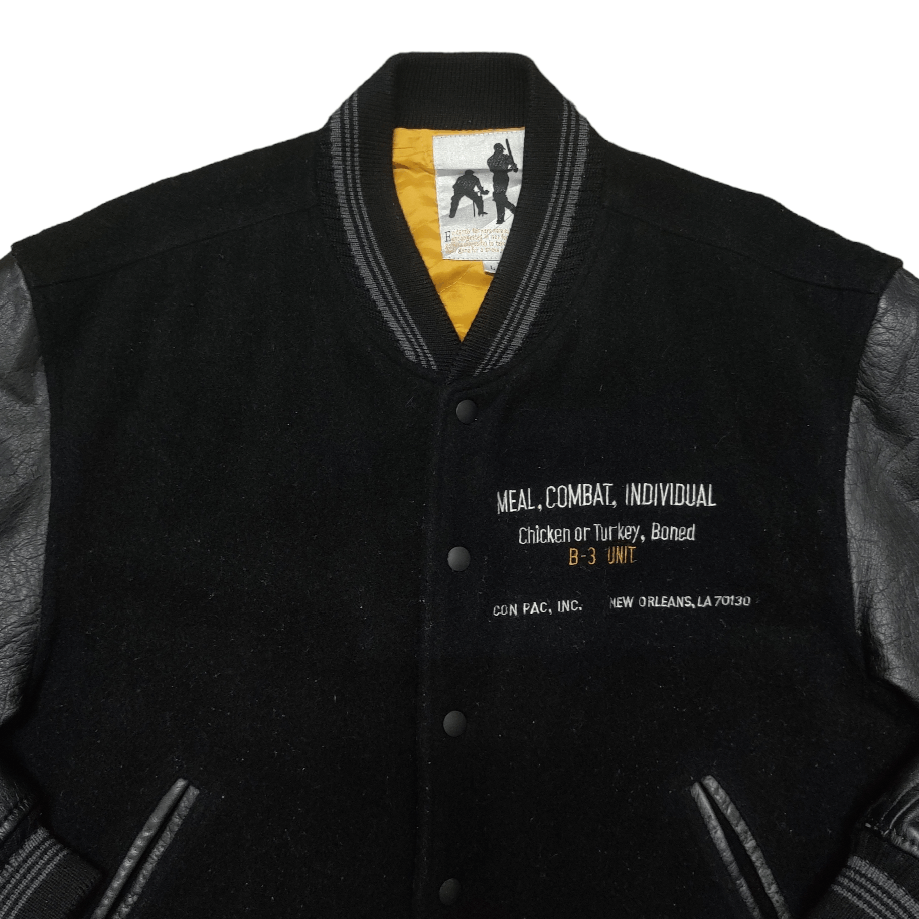 Vintage Japanese Brand Baseball Varsity Jacket Wool Leather - 4
