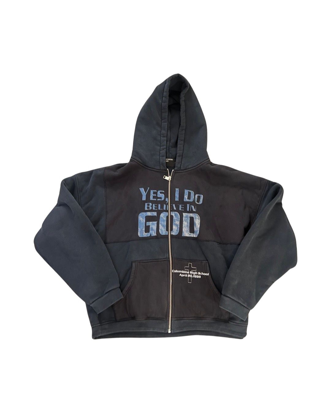 Yes I do believe in god columbine zip up hoodie - 1