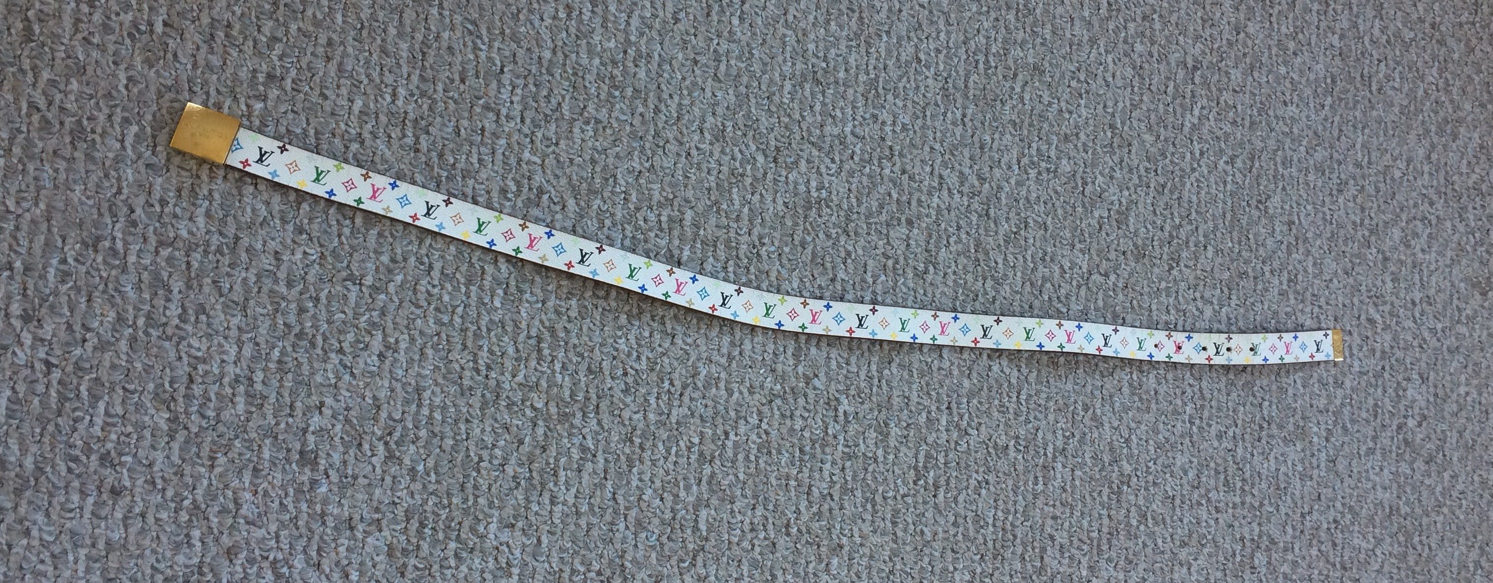 S/S 2003 Louis Murakami Multicolor Monogram Belt - 10