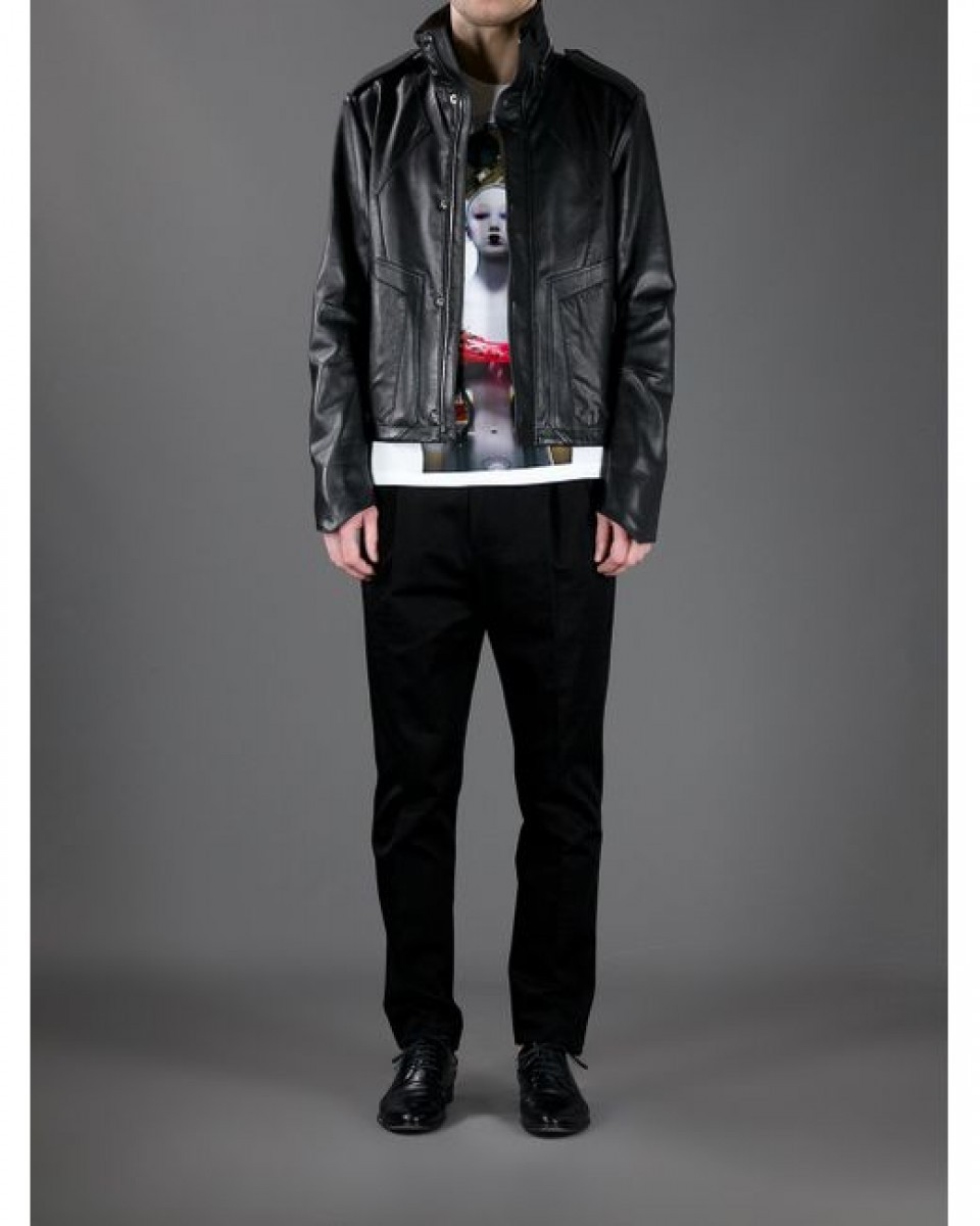 AW14 Black leather jacket.Like Undercover or Givenchy - 2