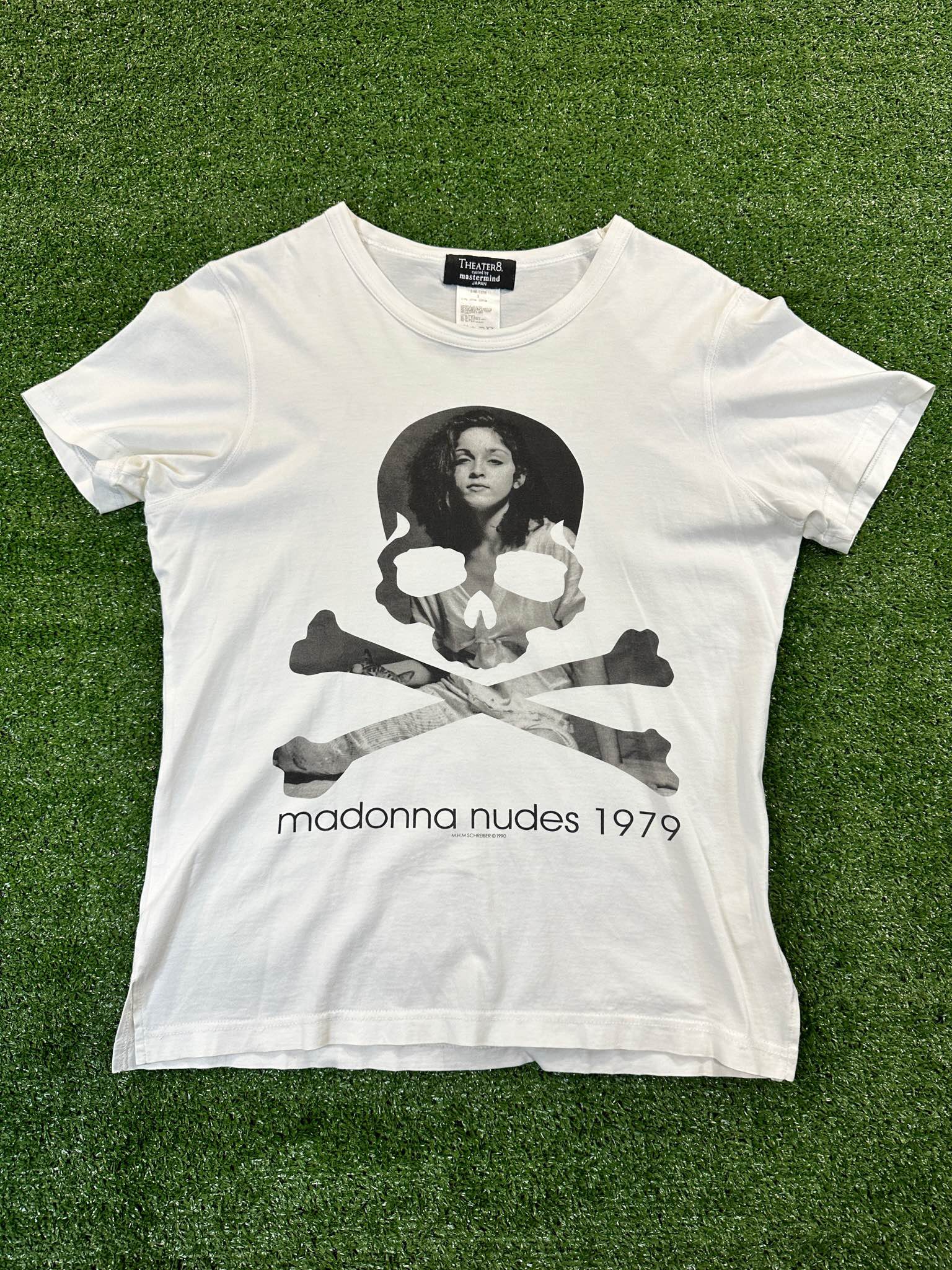 Mastermind Japan X Theatre 8 White Madonna Nudes Tee - 1