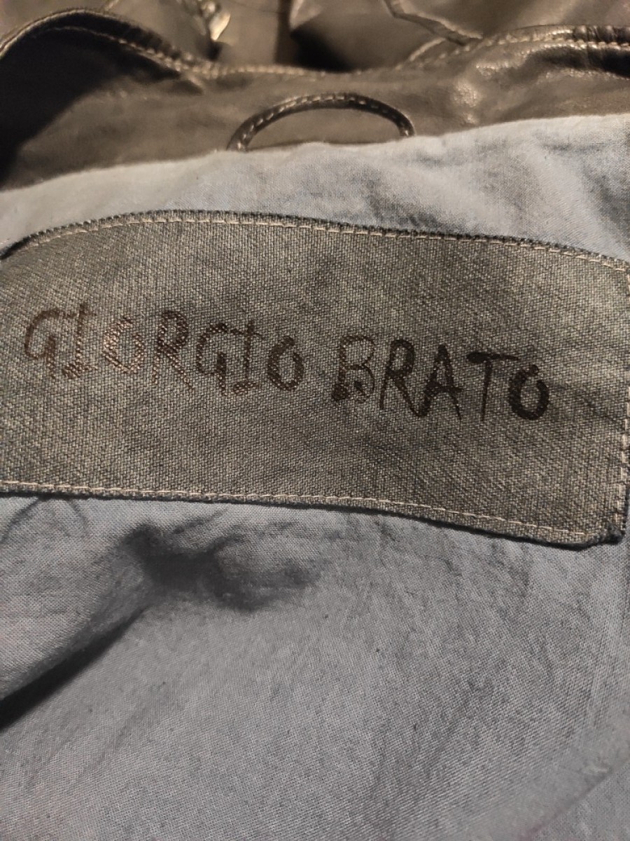 Giorgio Brato - Washed leather biker jacket.Like GUIDI or Julius - 5