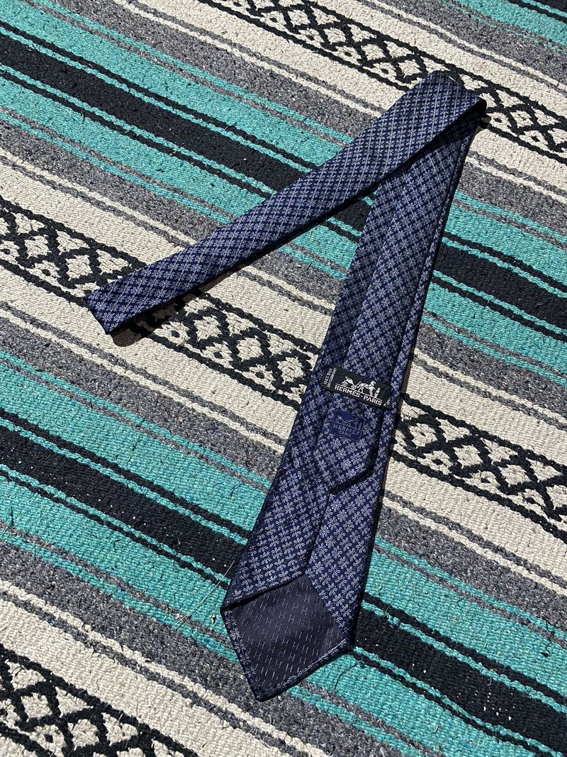 1990s Hermes - Vintage Pattern Silk Tie - 1
