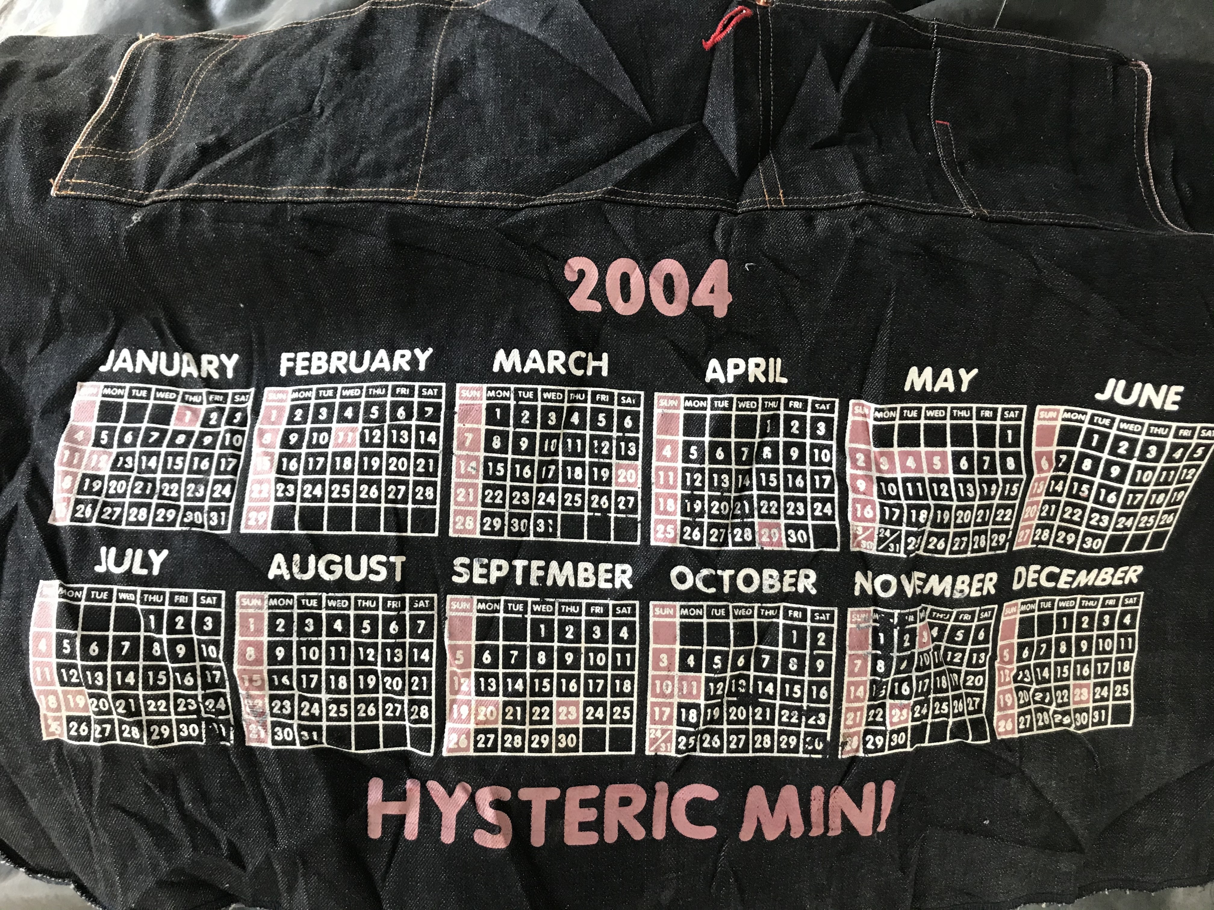 Hysteric Glamour Hysteric Glamour Denim Calendar 2004 | fizitakiyudin5661 |  REVERSIBLE