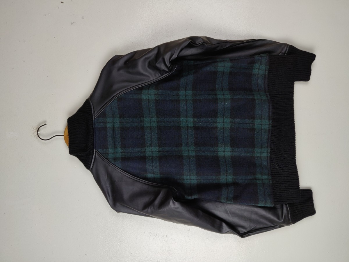 Japanese Brand - Roshell Japan Checked Jacket Bomber Streetwear - 7
