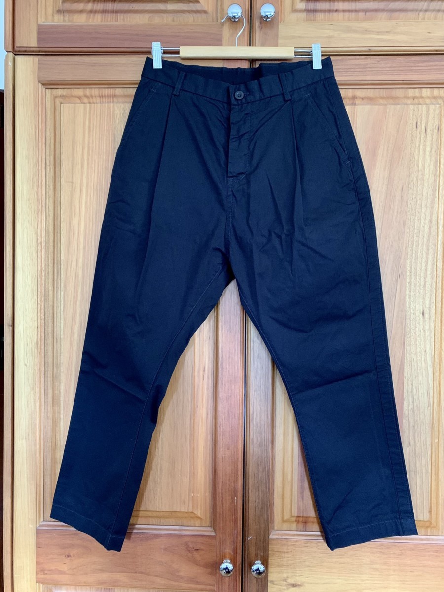 Garment Dyed Pleated Pants - 1