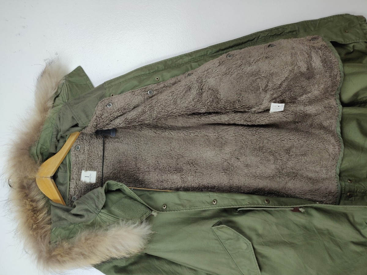 Adam et Rope - Fishtail Parka Long Jacket Fur Hoodie - 9