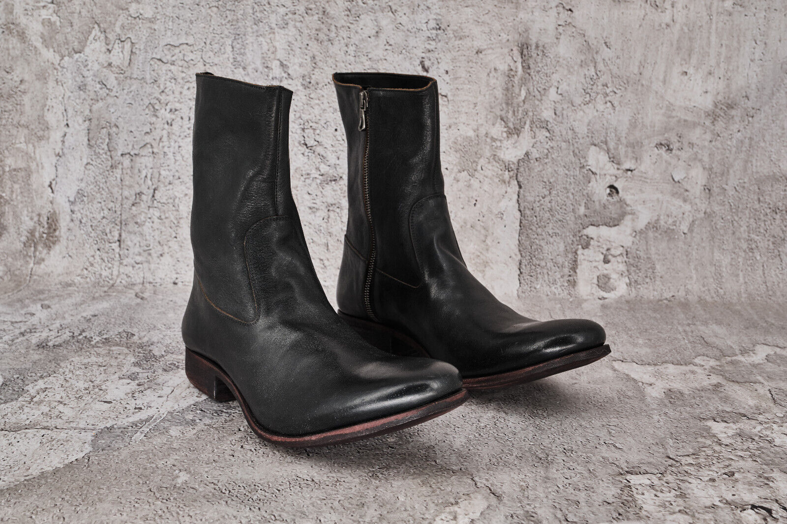 Brand New In Box Carpe Diem Side Zip Bovine Leather Boots, 1490Eur - 6