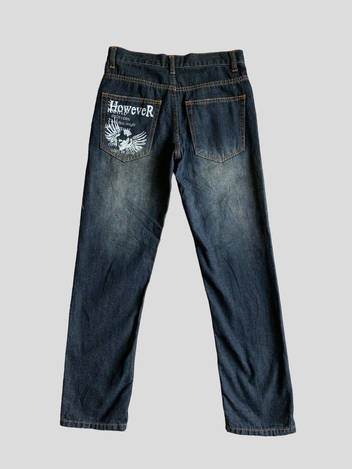 Vintage NYLAUS Printed Acid Wash Denim S45k - 2