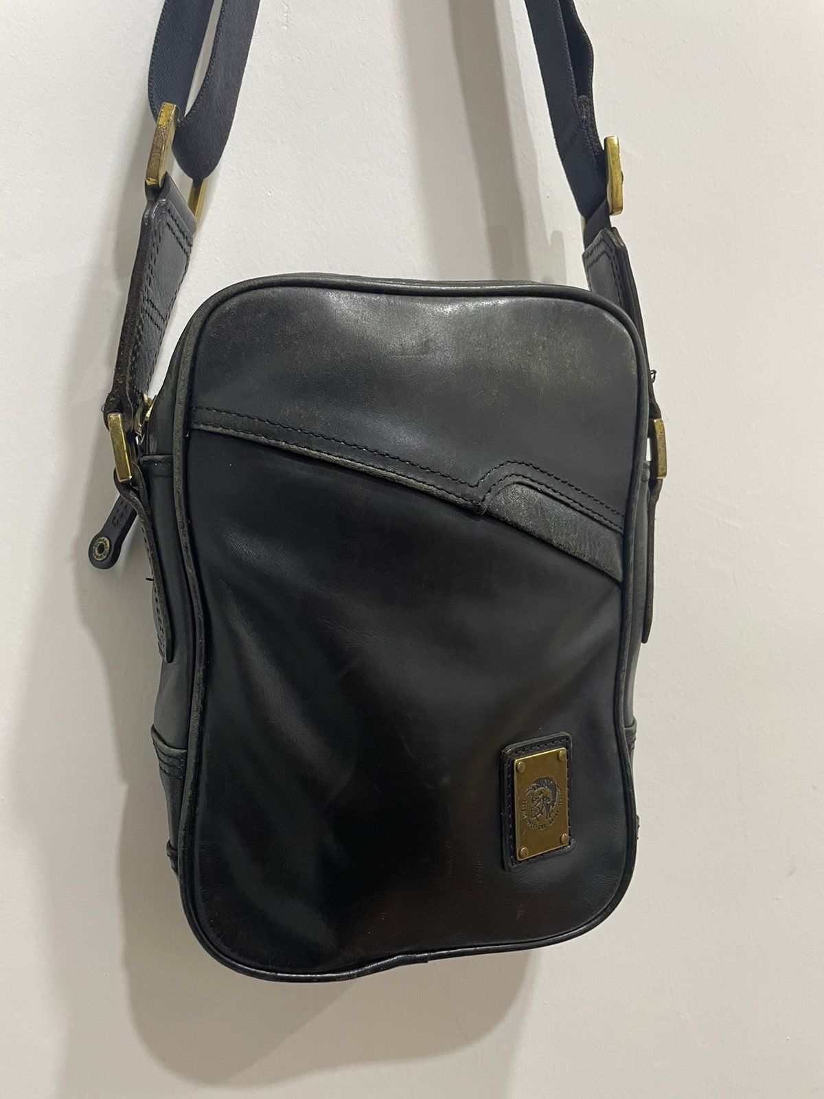 Diesel Square Leather Sling Bag - 10
