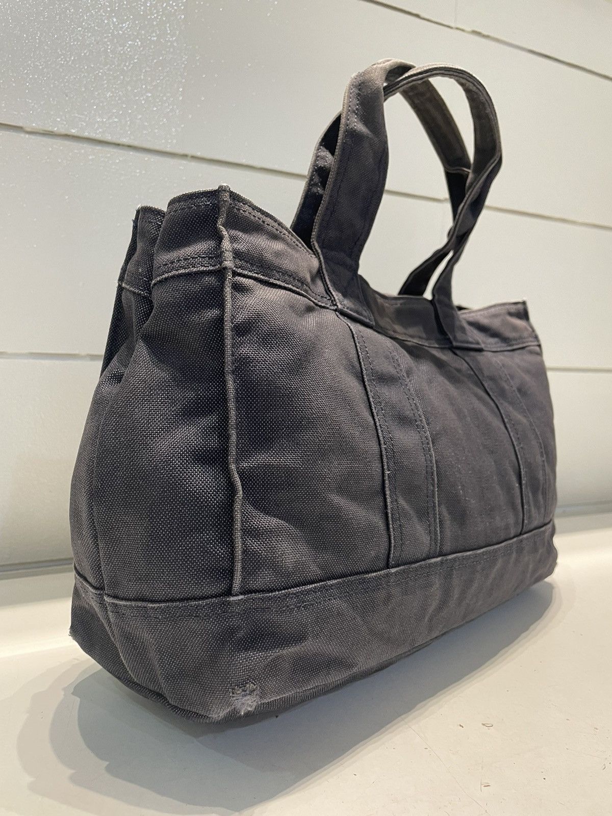 Porter Made In Japan Black Denim Tote Bag Denim Material - 6