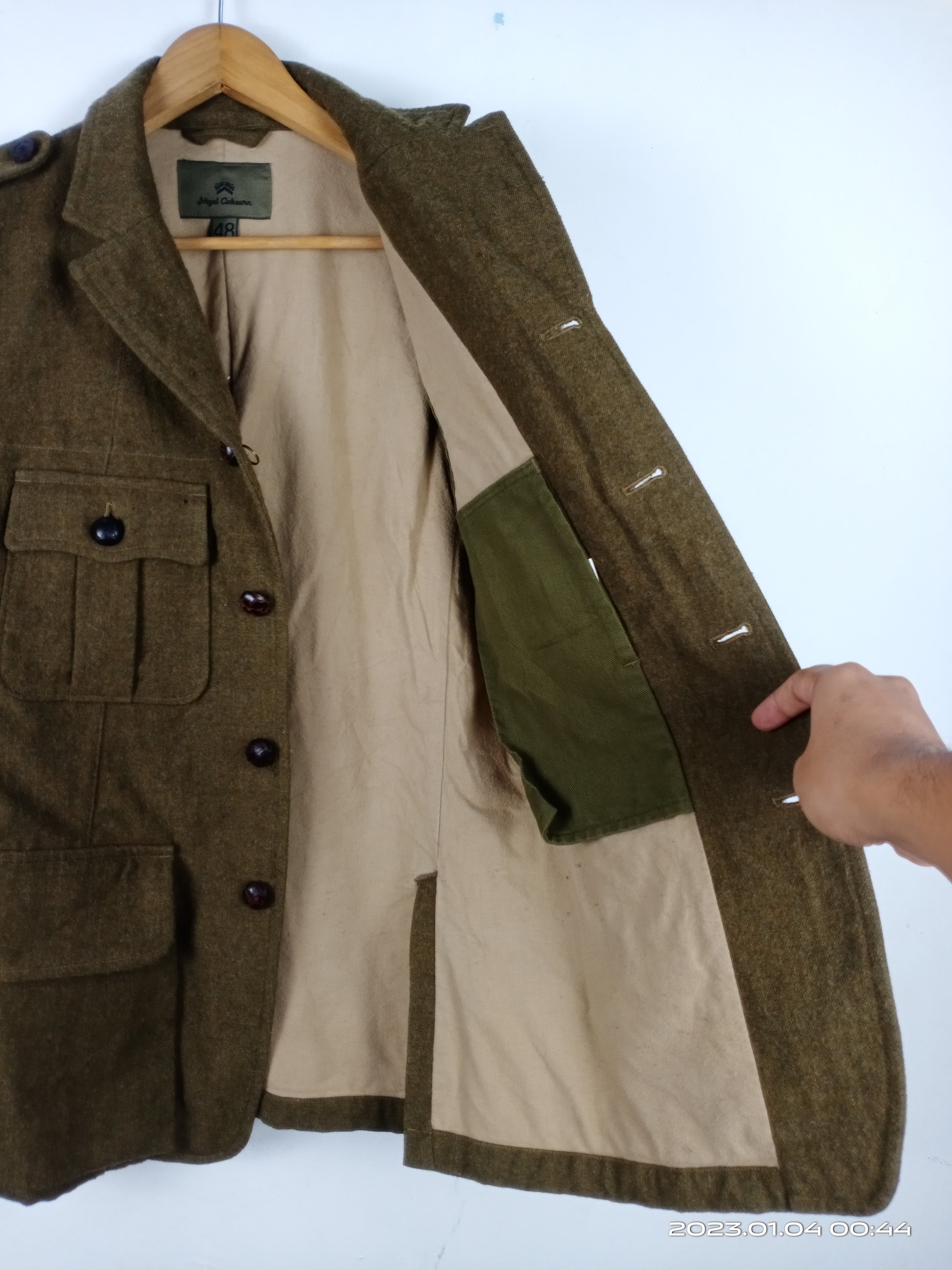 💥RARE💥Vintage Nigel Cabourn Wool Military Style Jacket - 15