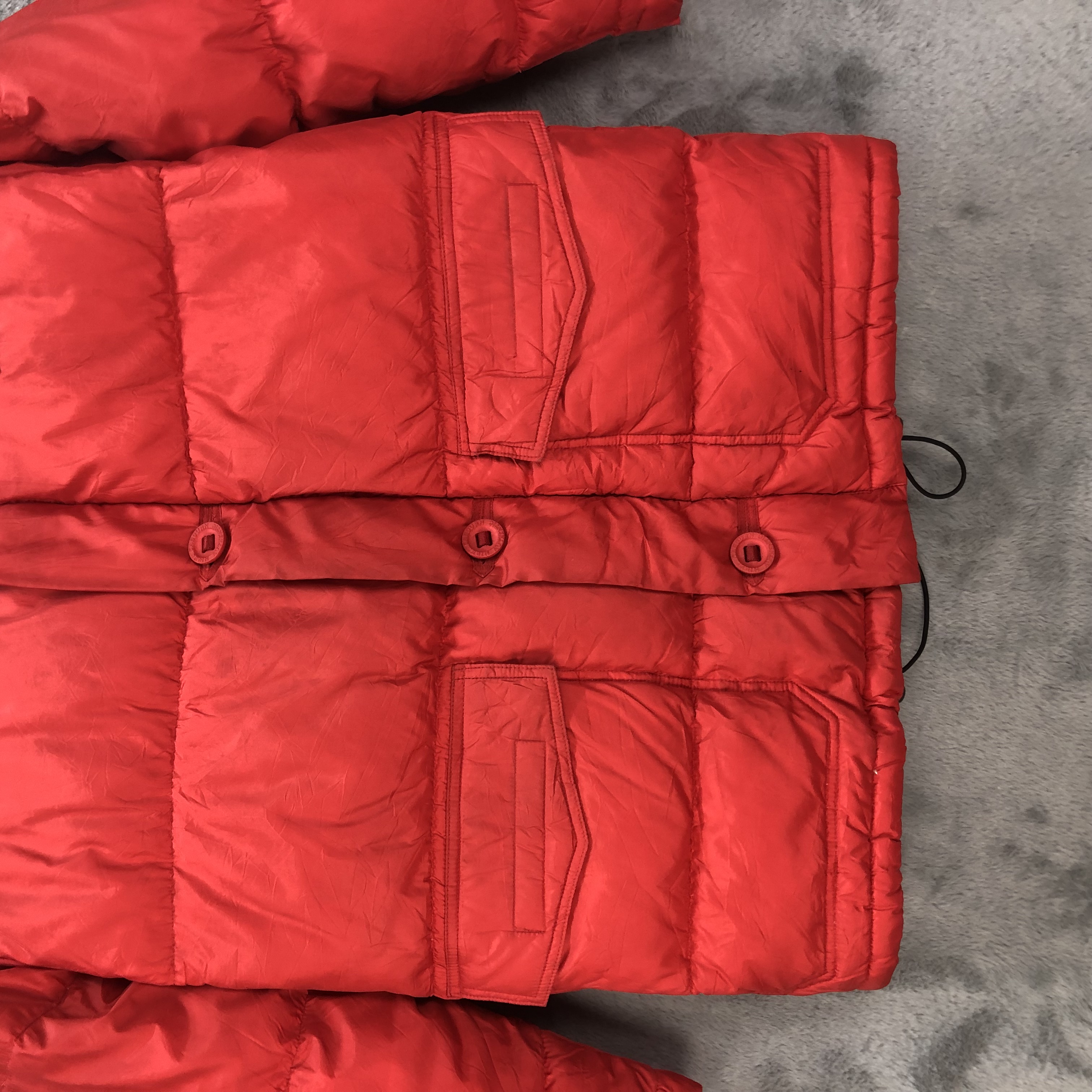 NIGEL CABOURN RED DOWN PUFFER JACKET #6553-73 - 7
