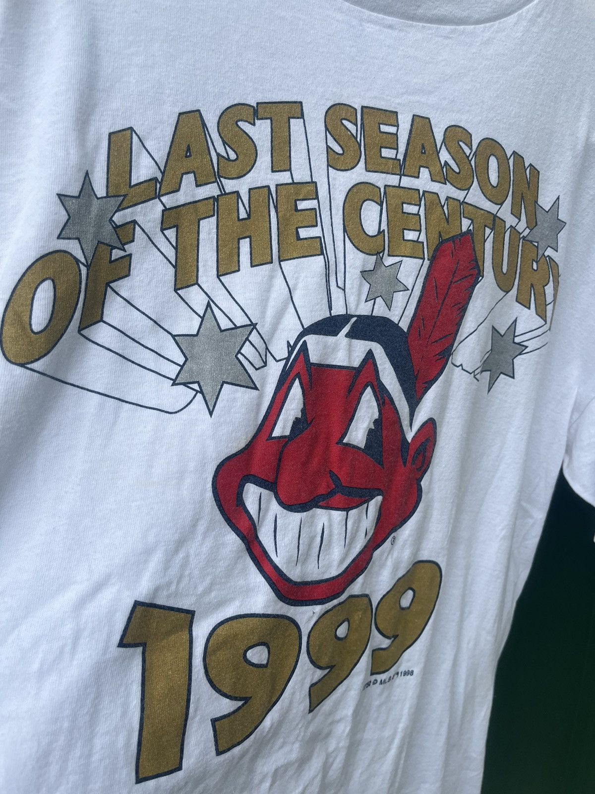 📍LAST DROP📍vintage 90s mlb shirt starter indians tee - L - 7