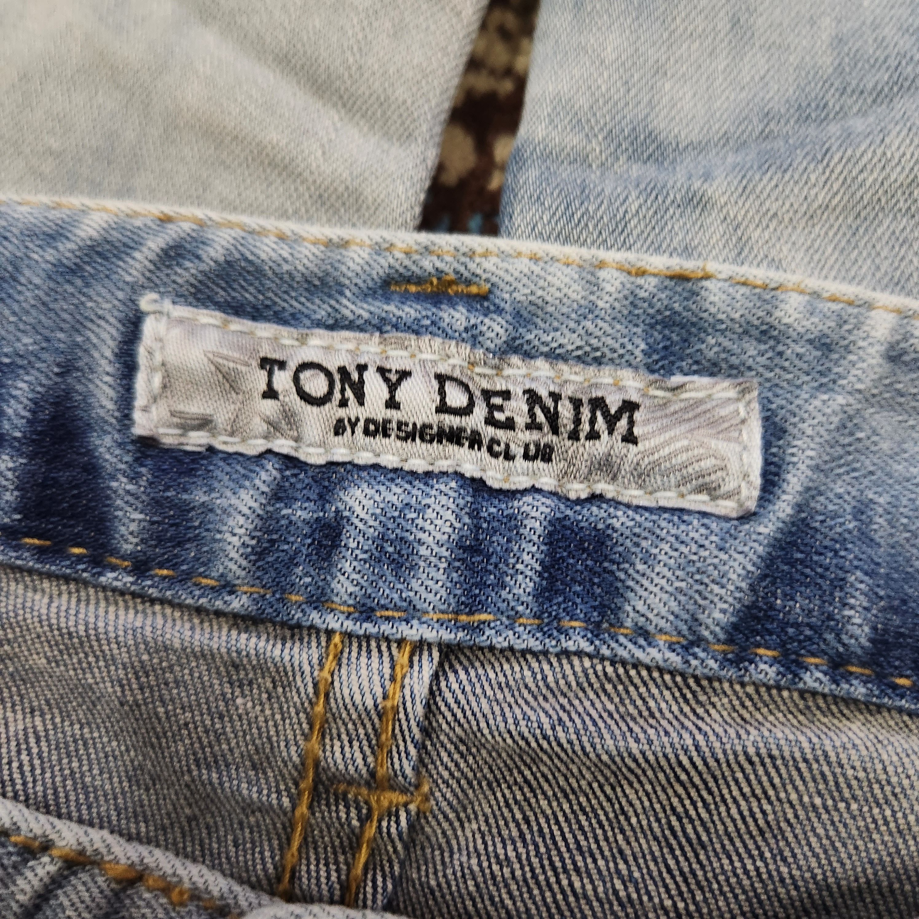 Tony Distressed Denim Japan Acid Washed Jeans - 5